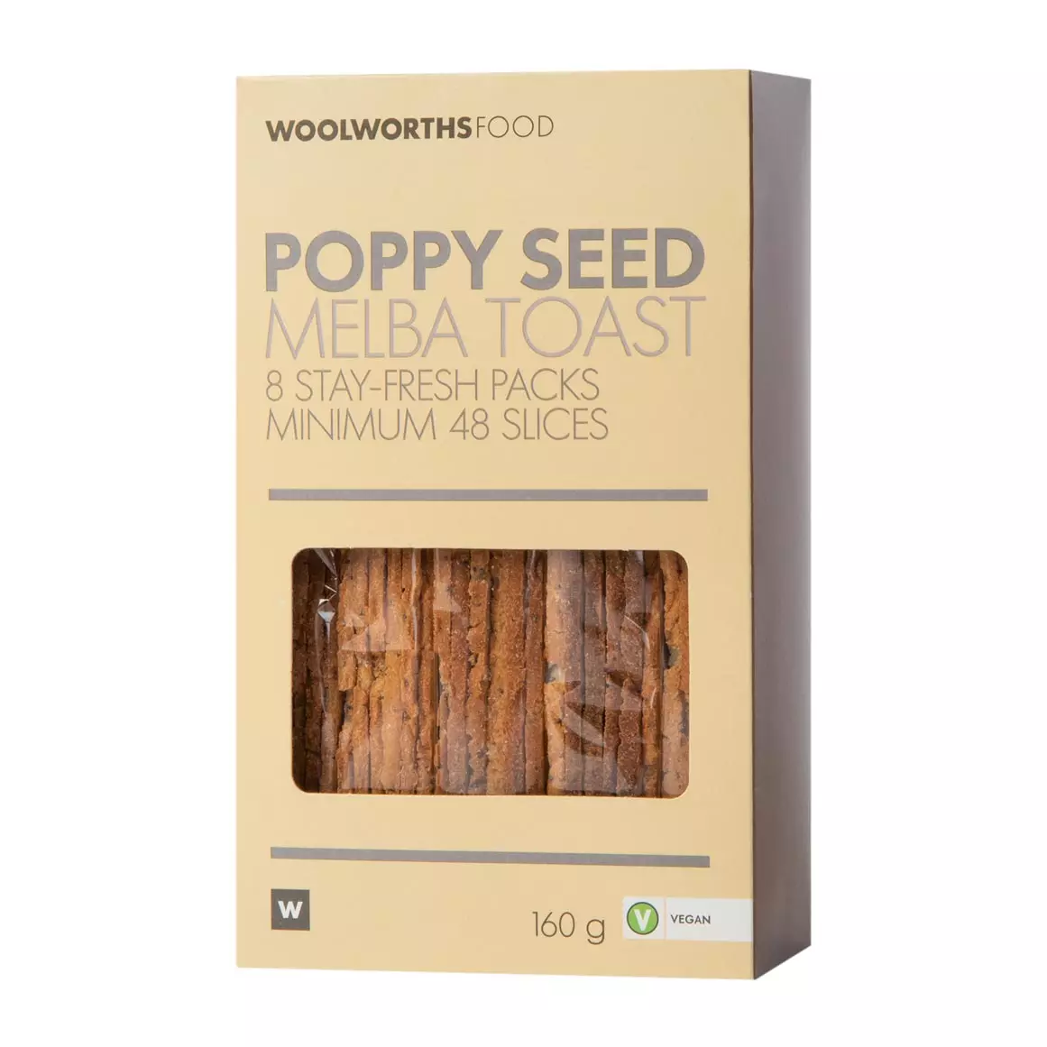 Poppy Seed Melba Toast 160g Poppy Seed Melba Toast 160g