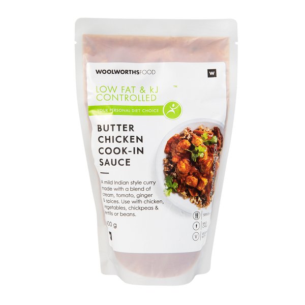 Low Fat and kJ Controlledâ„¢ Butter Chicken Cook-In Sauce 400g Low Fat and kJ Controlledâ„¢ Butter Chicken Cook-In Sauce 400g