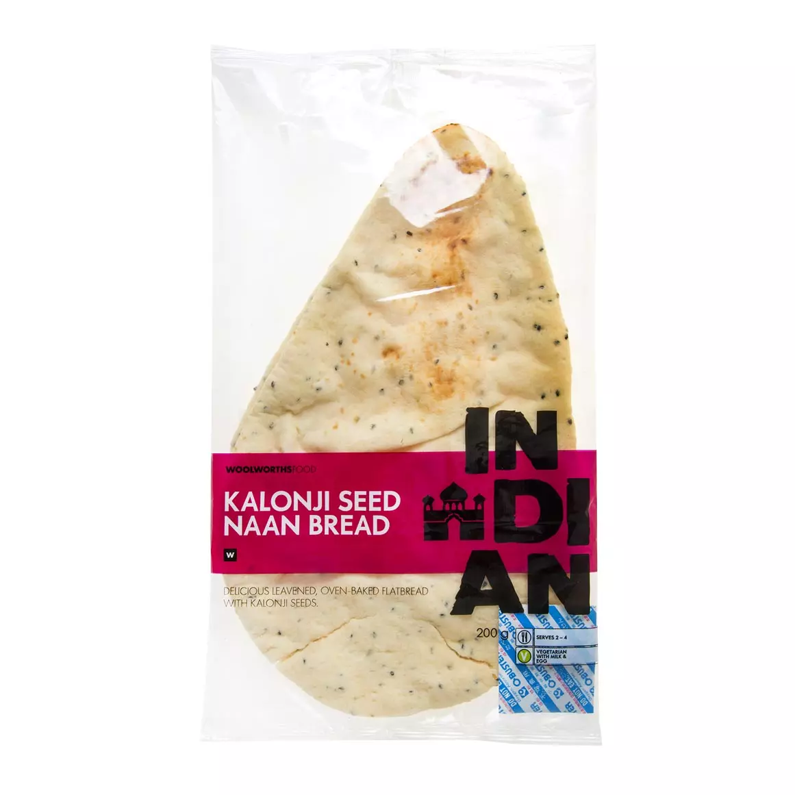 Indian Kalonji Seed Naan Bread 200g Indian Kalonji Seed Naan Bread 200g