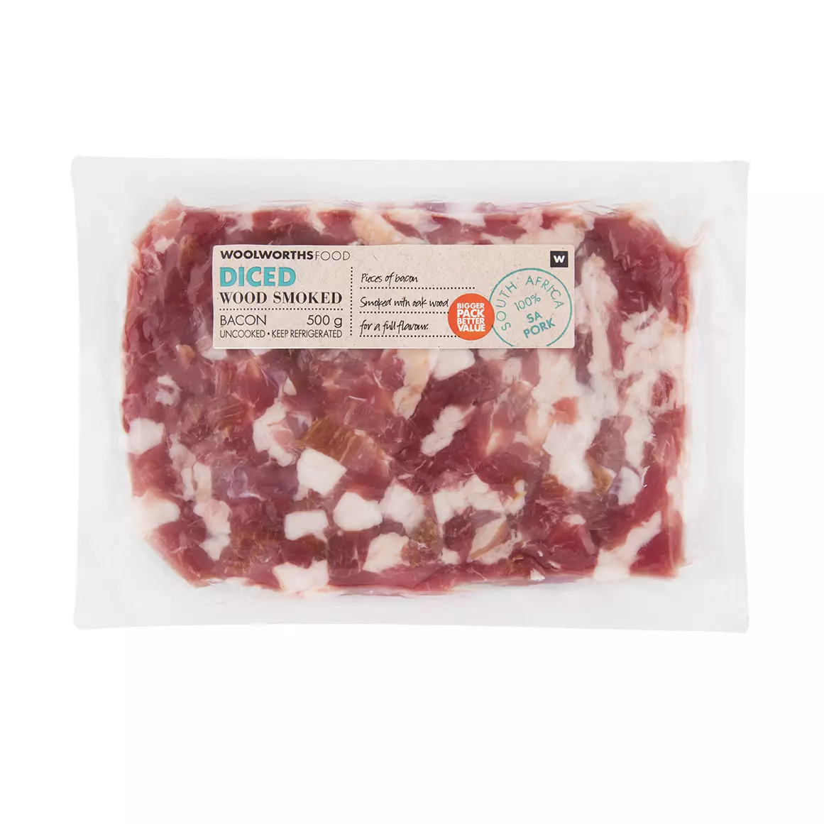 Bulk Diced Wood Smoked Bacon 500g Bulk Diced Wood Smoked Bacon 500g