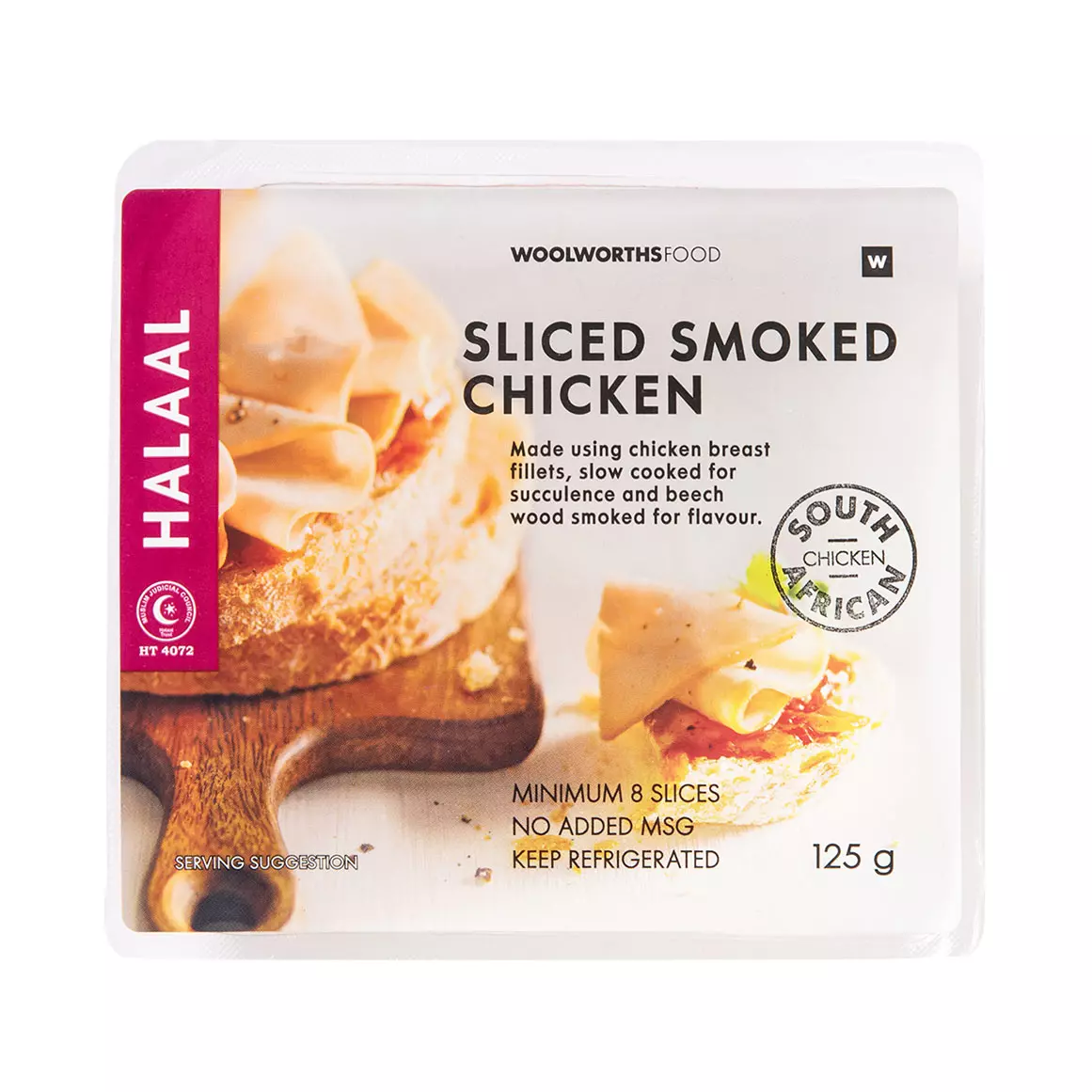 Halaal Sliced Smoked Chicken 125g