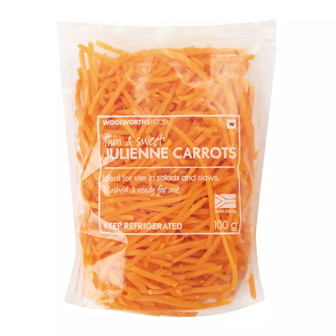 Julienne Carrots 100g