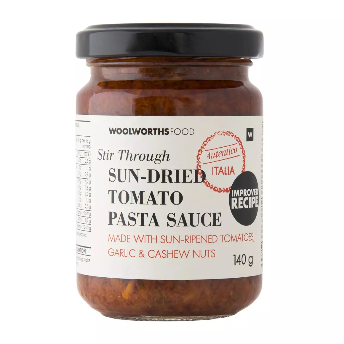 Sun-Dried Tomato Stir Through Pasta Sauce 140g Sun-Dried Tomato Stir Through Pasta Sauce 140g
