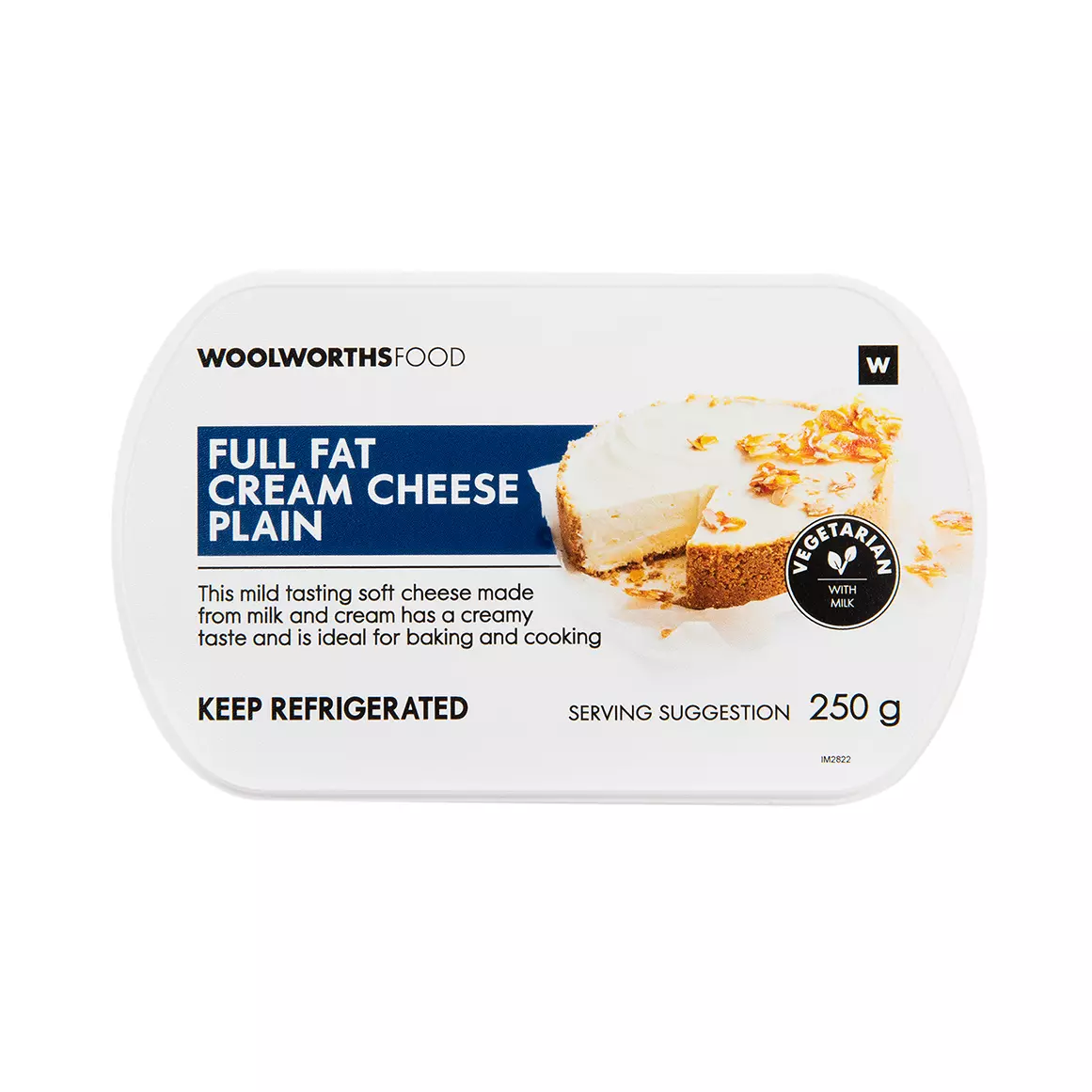 Plain Full Fat Cream Cheese 250g Plain Full Fat Cream Cheese 250g