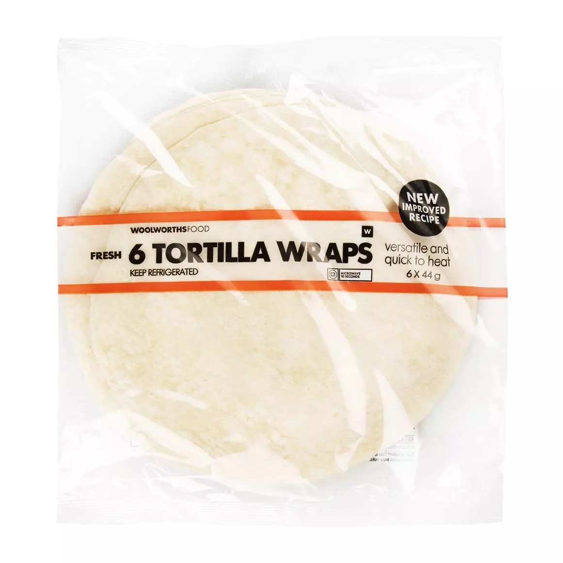 Fresh Tortilla Wraps 6x44g