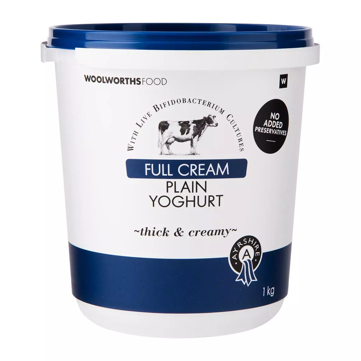 Full Cream Ayrshire Plain Yoghurt 1kg Full Cream Ayrshire Plain Yoghurt 1kg