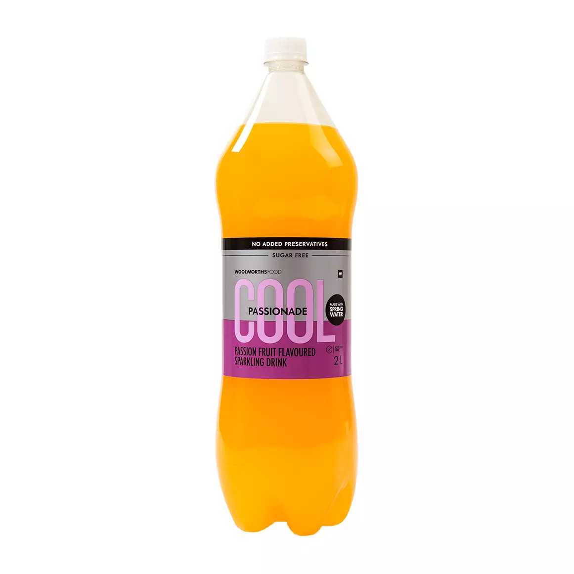 Sugar Free Passion Fruit Flavoured Sparkling Drink 2L