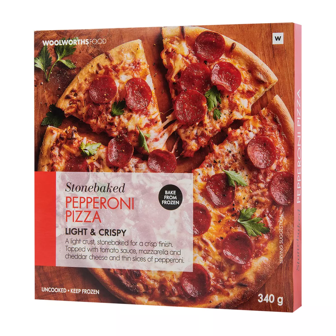 Frozen Stonebaked Pepperoni Pizza 340g
