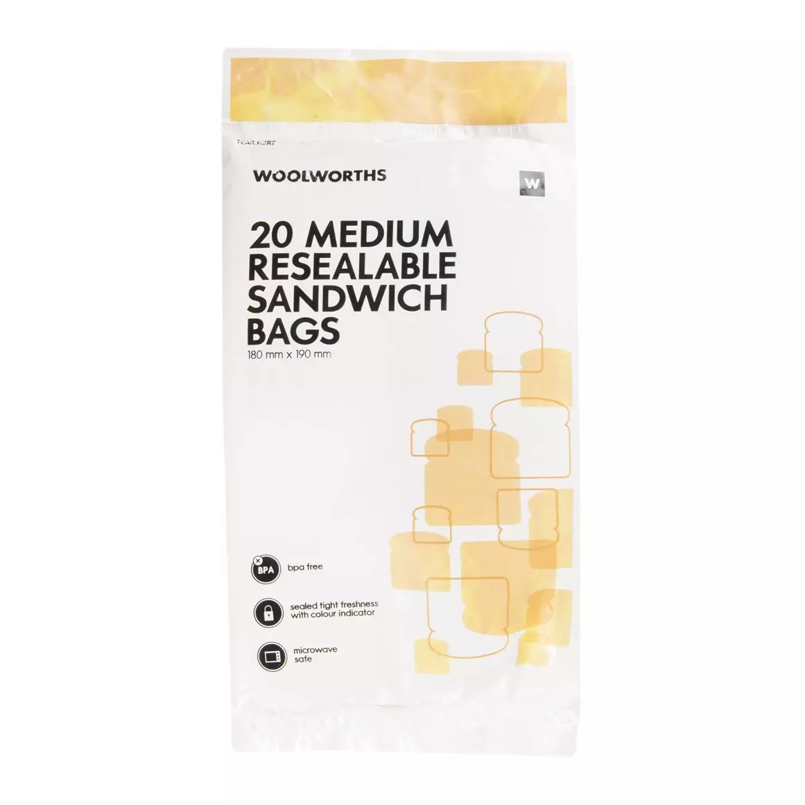 Medium Resealable Sandwich Bags 20pk Medium Resealable Sandwich Bags 20pk