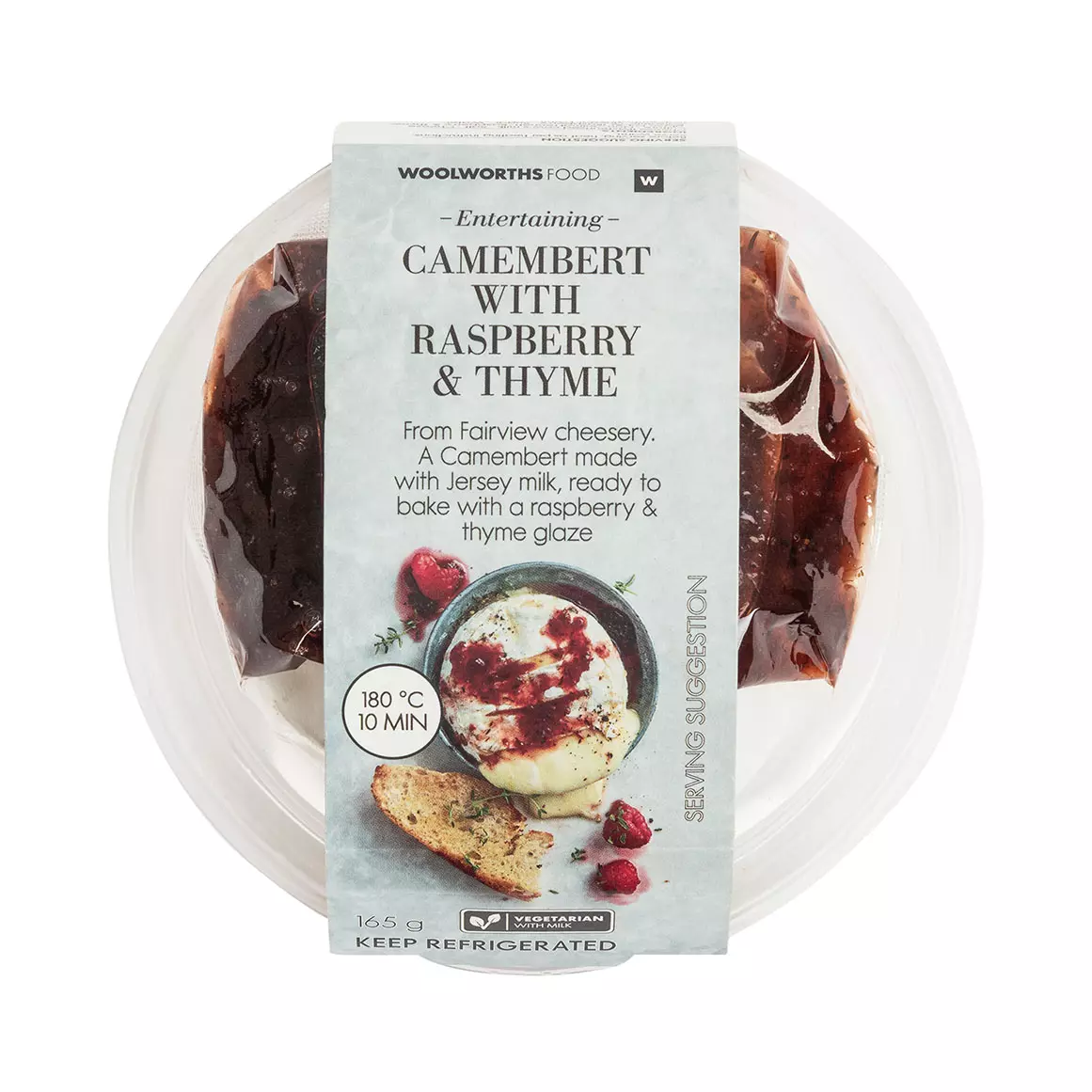 Camembert Cheese with Raspberry & Thyme 165g Camembert Cheese with Raspberry & Thyme 165g