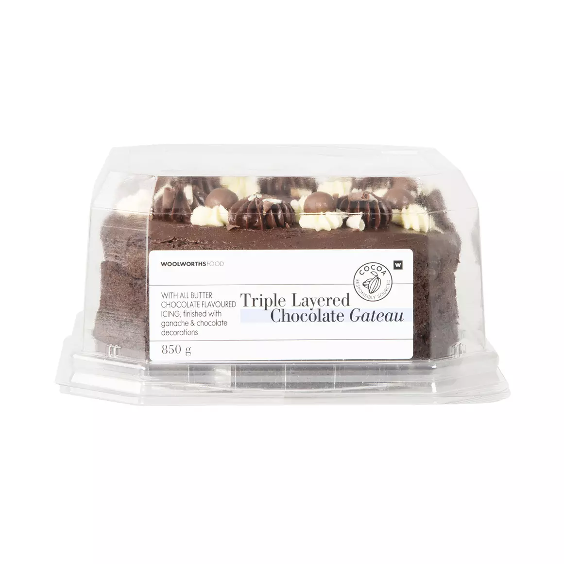 Triple Layered Chocolate Gateau Cake 850g Triple Layered Chocolate Gateau Cake 850g