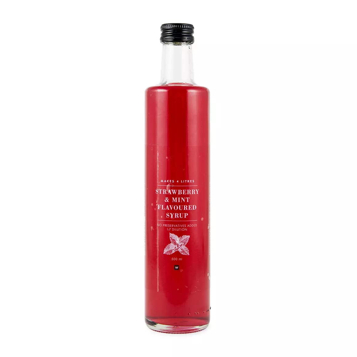 Strawberry and Mint Flavoured Syrup 500ml