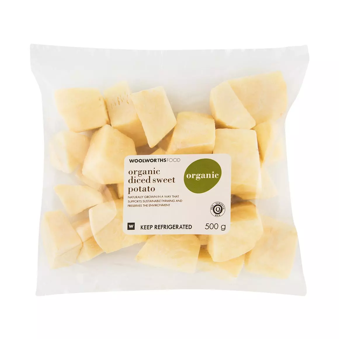 Organic Diced Sweet Potatoes 500g Organic Diced Sweet Potatoes 500g