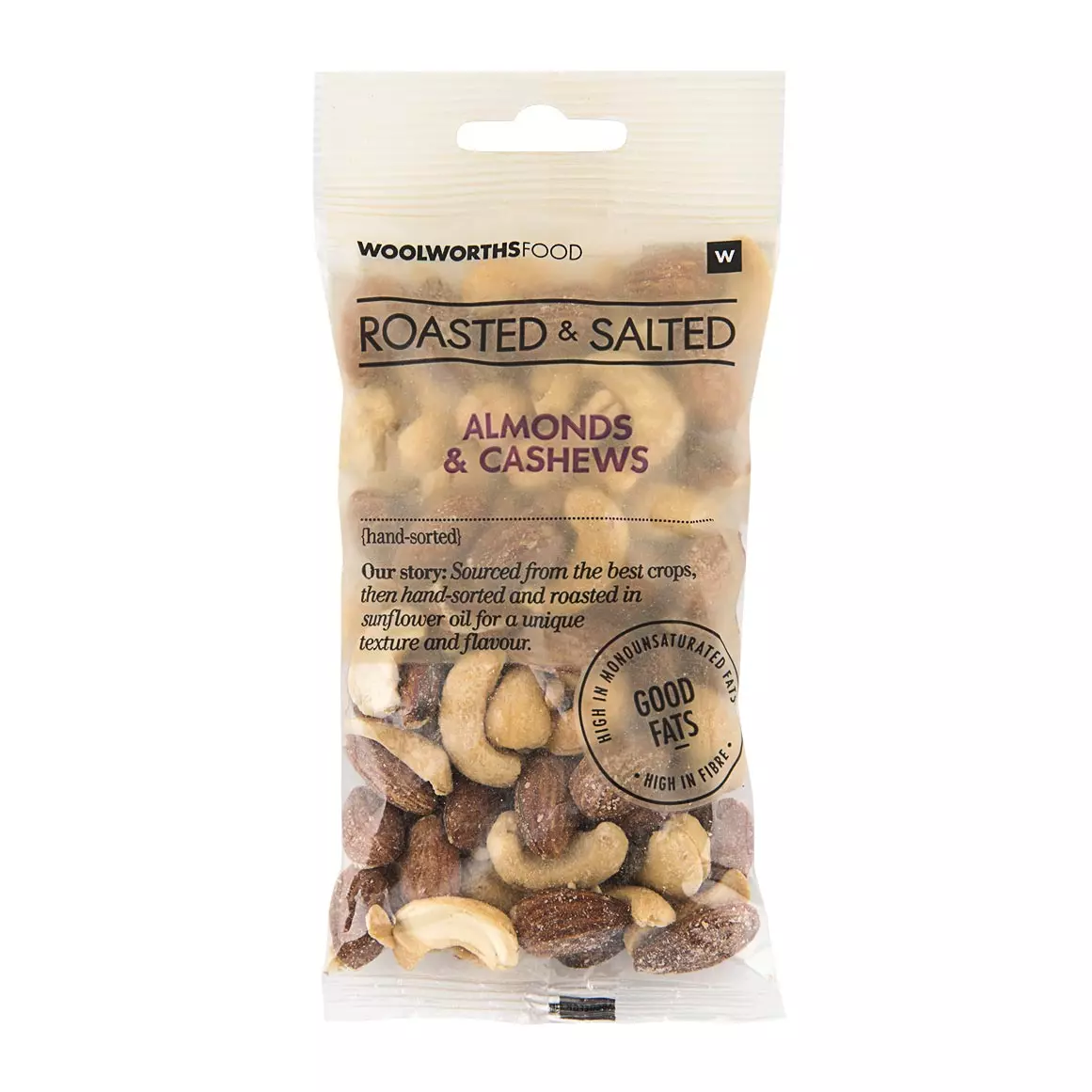 Roasted and Salted Almond and Cashew Nuts 100g Roasted and Salted Almond and Cashew Nuts 100g