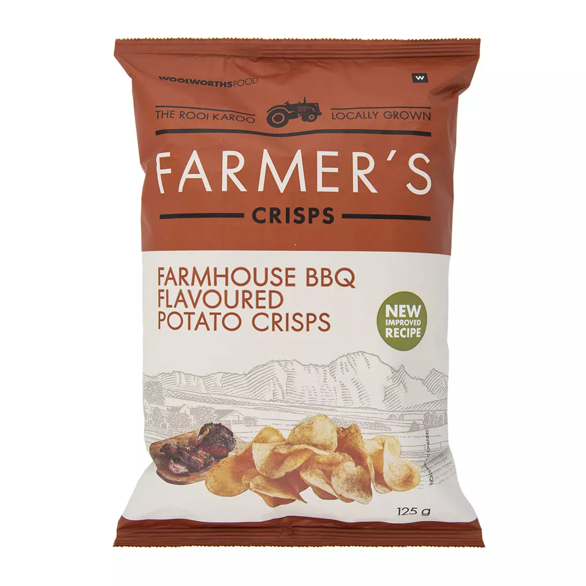 Farmhouse BBQ Flavoured Farmer's Crisps 125g