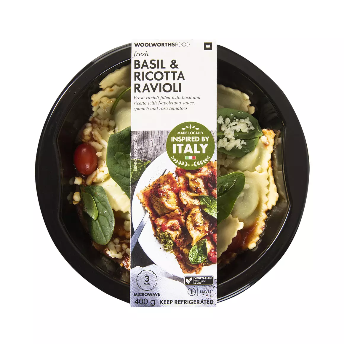 Basil & Ricotta Ravioli 400g Basil & Ricotta Ravioli 400g