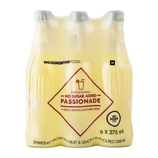 Sparkling Passion Fruit and Lemon Flavoured Drink 6x275ml