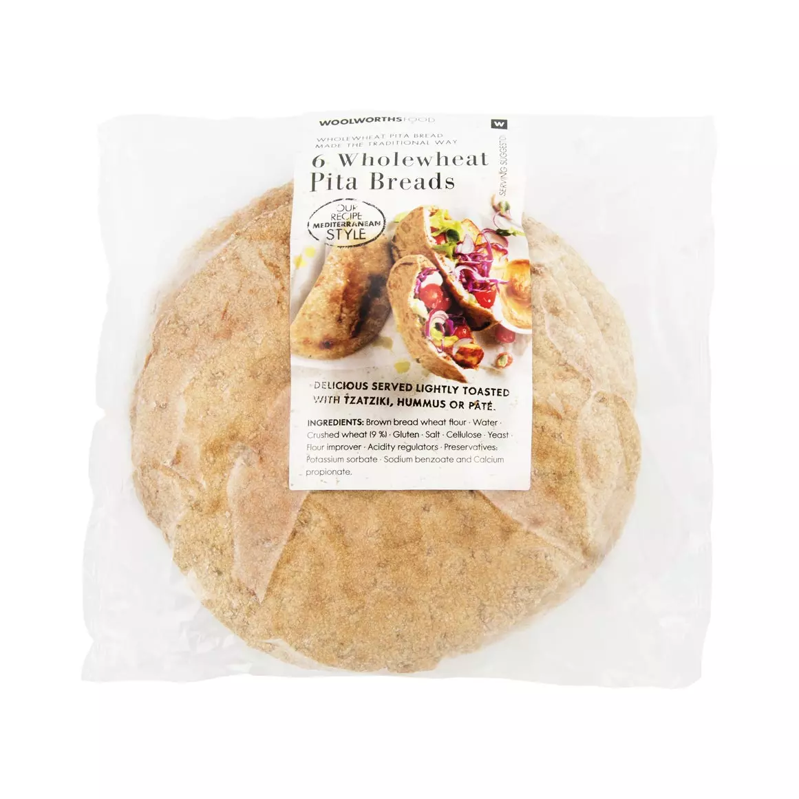 Wholewheat Pita Breads 6pk Wholewheat Pita Breads 6pk