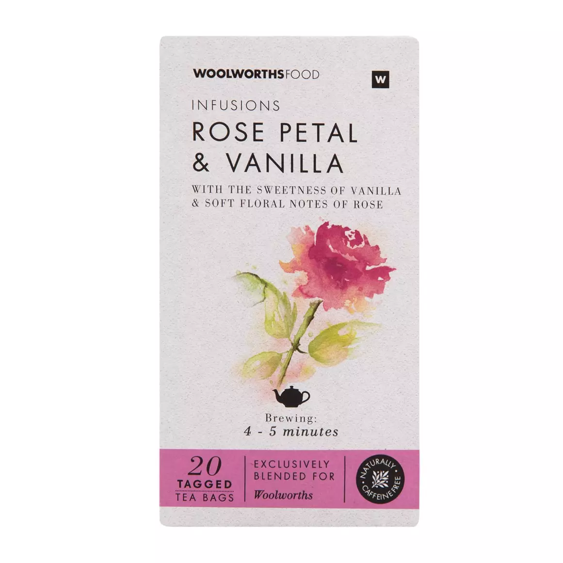 Rose Petal and Vanilla Infusions Tea Bags 20pk