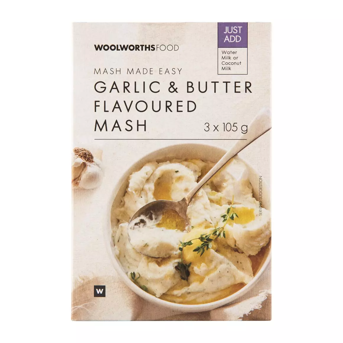 Garlic and Butter Flavoured Mash 3x105g