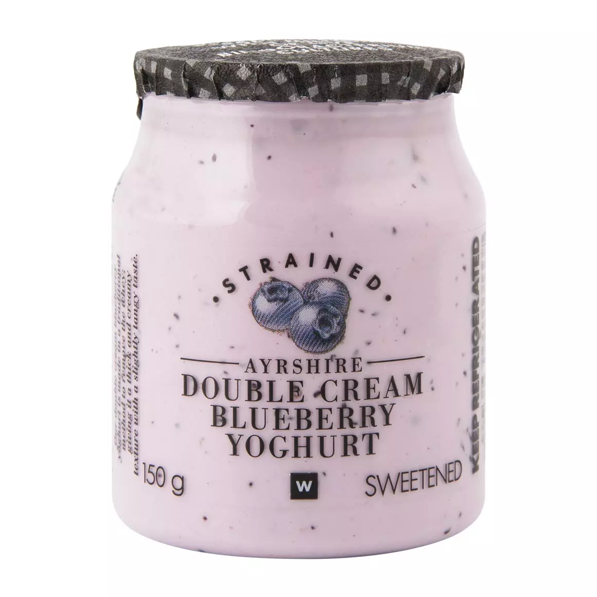 Double Cream Ayrshire Blueberry Yoghurt 150g Double Cream Ayrshire Blueberry Yoghurt 150g