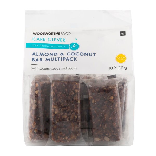 Carb Clever Carb Clever? Almond and Coconut Bar Multipack 10x27g Carb Clever Carb Clever? Almond and Coconut Bar Multipack 10x27g