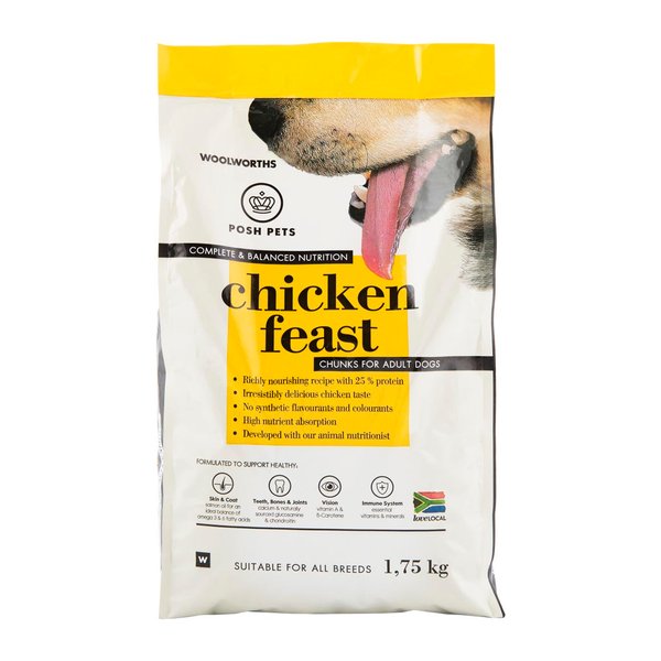 Posh Pets Chicken Feast Adult Dog Food Chunks 1.75 kg Posh Pets Chicken Feast Adult Dog Food Chunks 1.75 kg