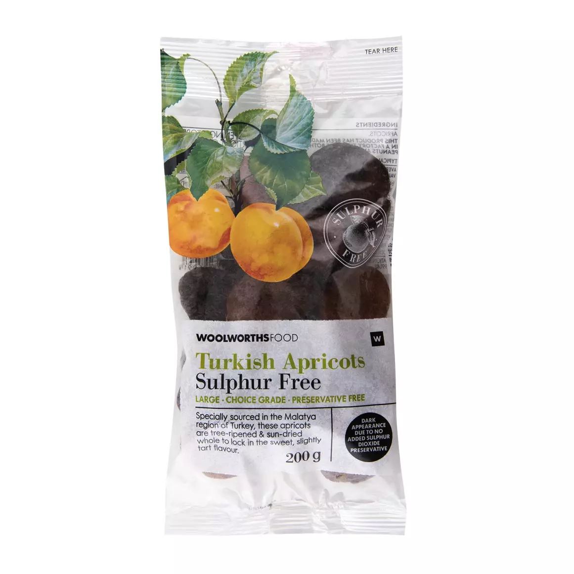 Sulphur Free Turkish Apricots 200g Sulphur Free Turkish Apricots 200g
