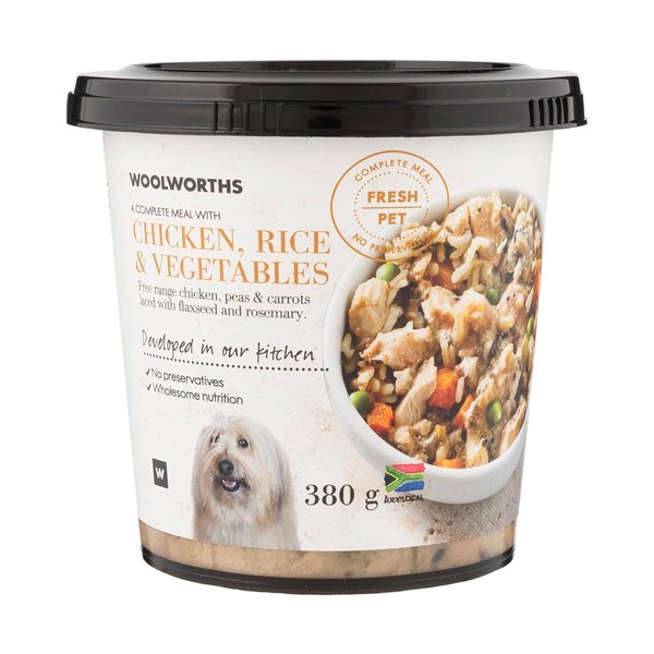 FRESH PET "Fresh Pet Chicken, Rice and Vegetables Dog Food 380 g" FRESH PET "Fresh Pet Chicken, Rice and Vegetables Dog Food 380 g"