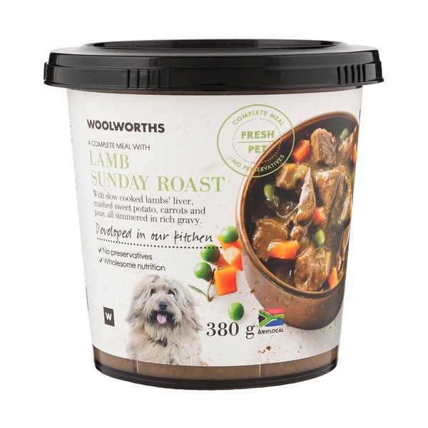 FRESH PET Fresh Pet Lamb Sunday Roast Dog Food 380 g FRESH PET Fresh Pet Lamb Sunday Roast Dog Food 380 g
