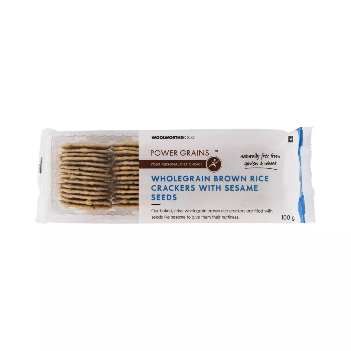 Power Grains™ Wholegrain Brown Rice Crackers 100g Power Grains™ Wholegrain Brown Rice Crackers 100g