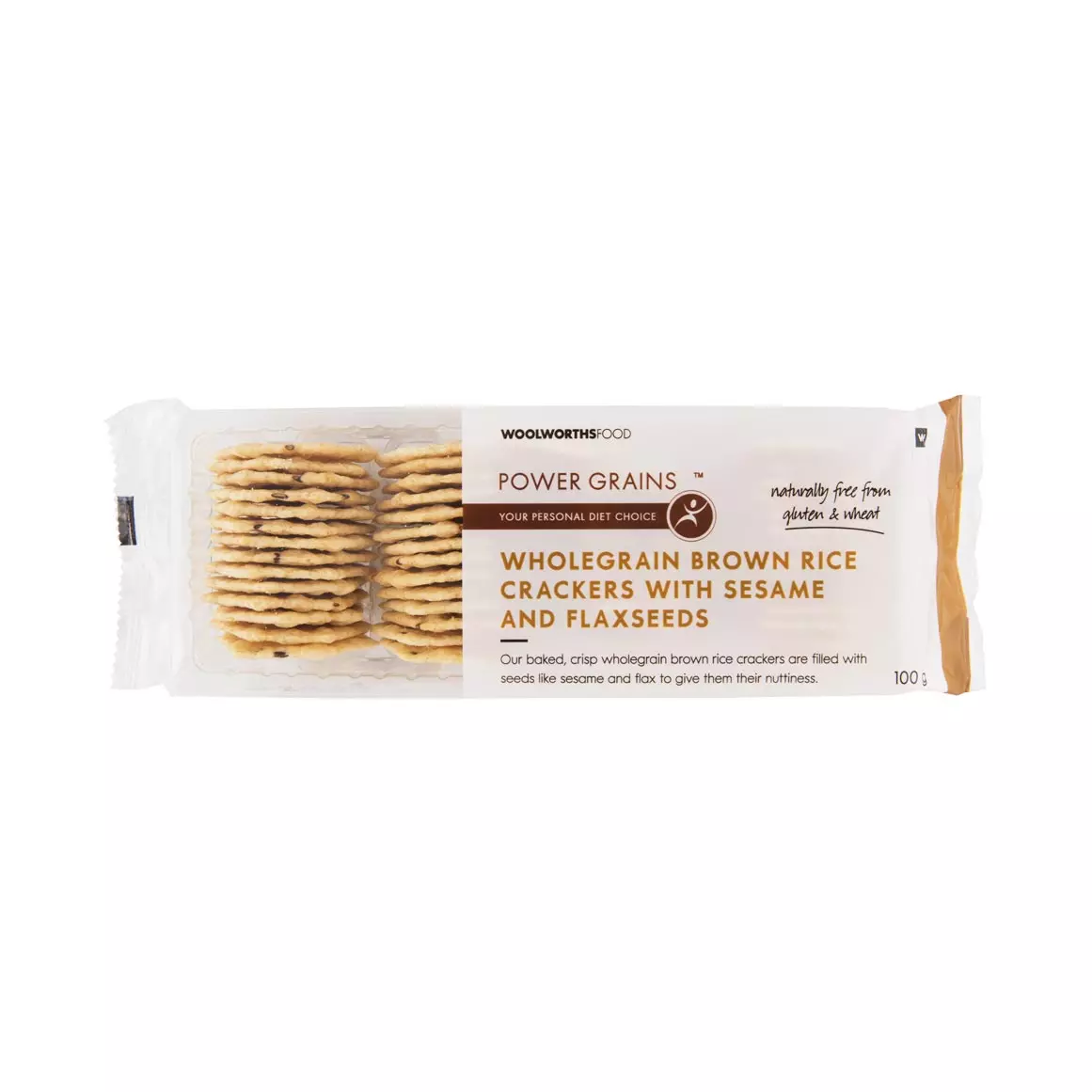 Power Grains™ Wholegrain Brown Rice Crackers 100g Power Grains™ Wholegrain Brown Rice Crackers 100g