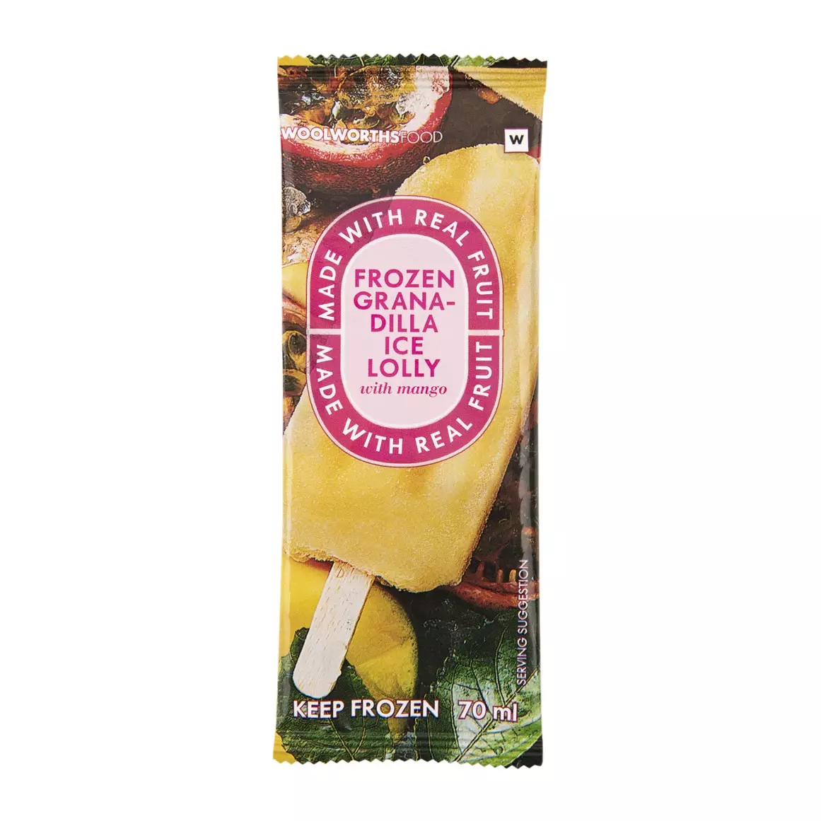 Frozen Granadilla Ice Lolly with Mango 70ml Frozen Granadilla Ice Lolly with Mango 70ml