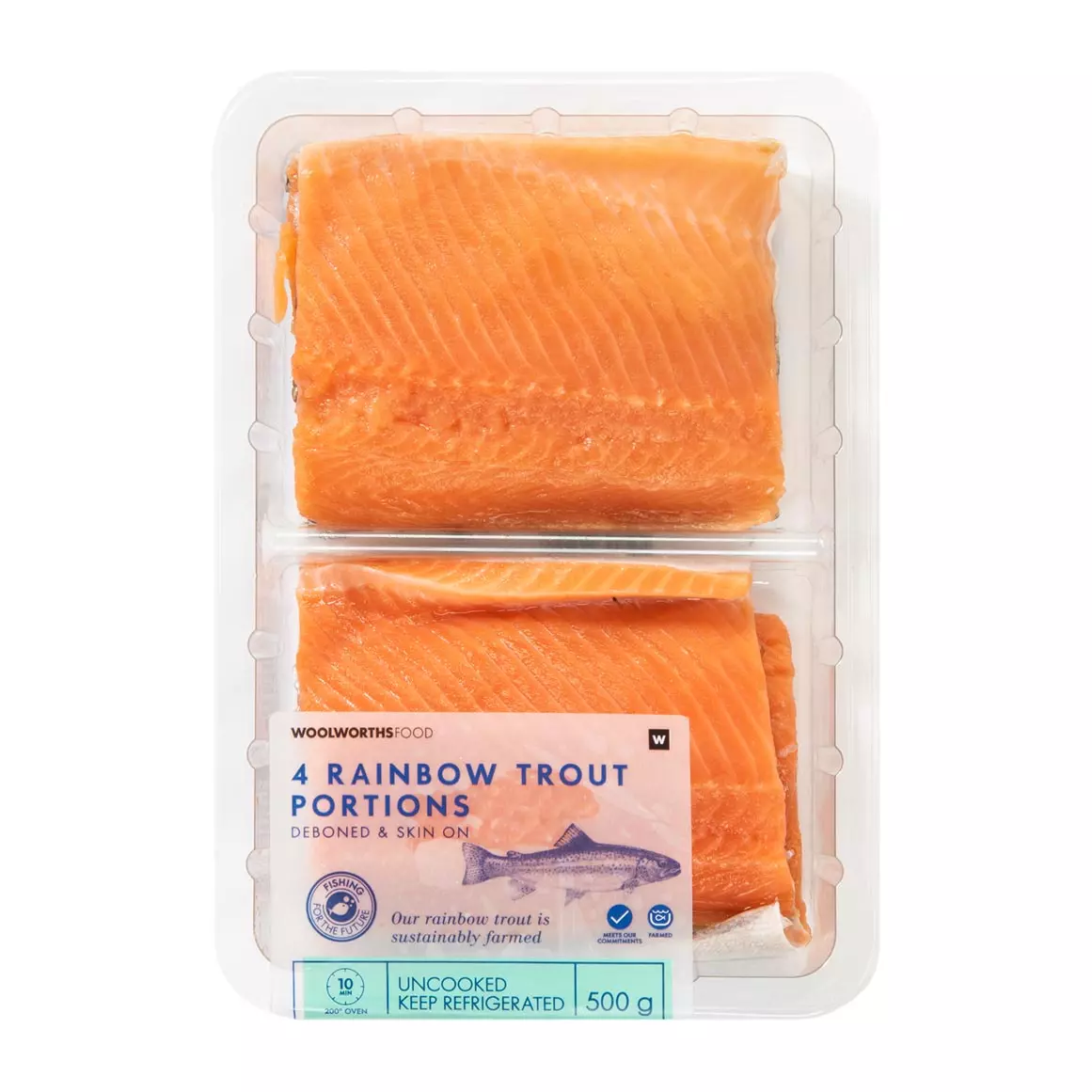 Rainbow Trout Portions 500g
