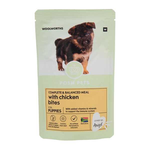 Posh Pets Complete and Balanced Meal with Chicken Bites Puppy Food 150g