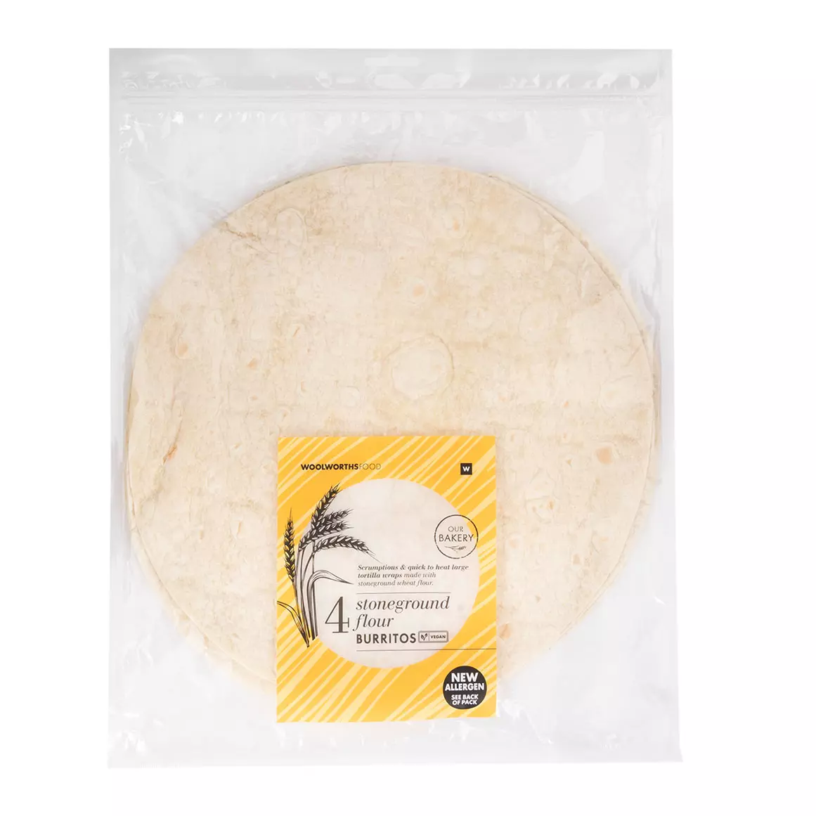 Stoneground Flour Burritos 4x90g