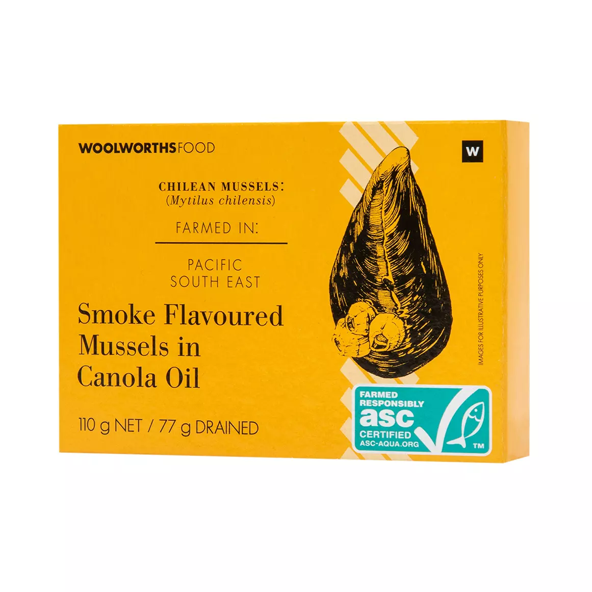 Smoke Flavoured Mussels in Canola Oil 115g
