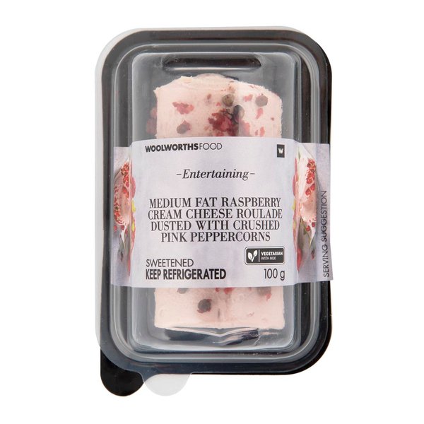 Medium Fat Raspberry Cream Cheese 100g Medium Fat Raspberry Cream Cheese 100g