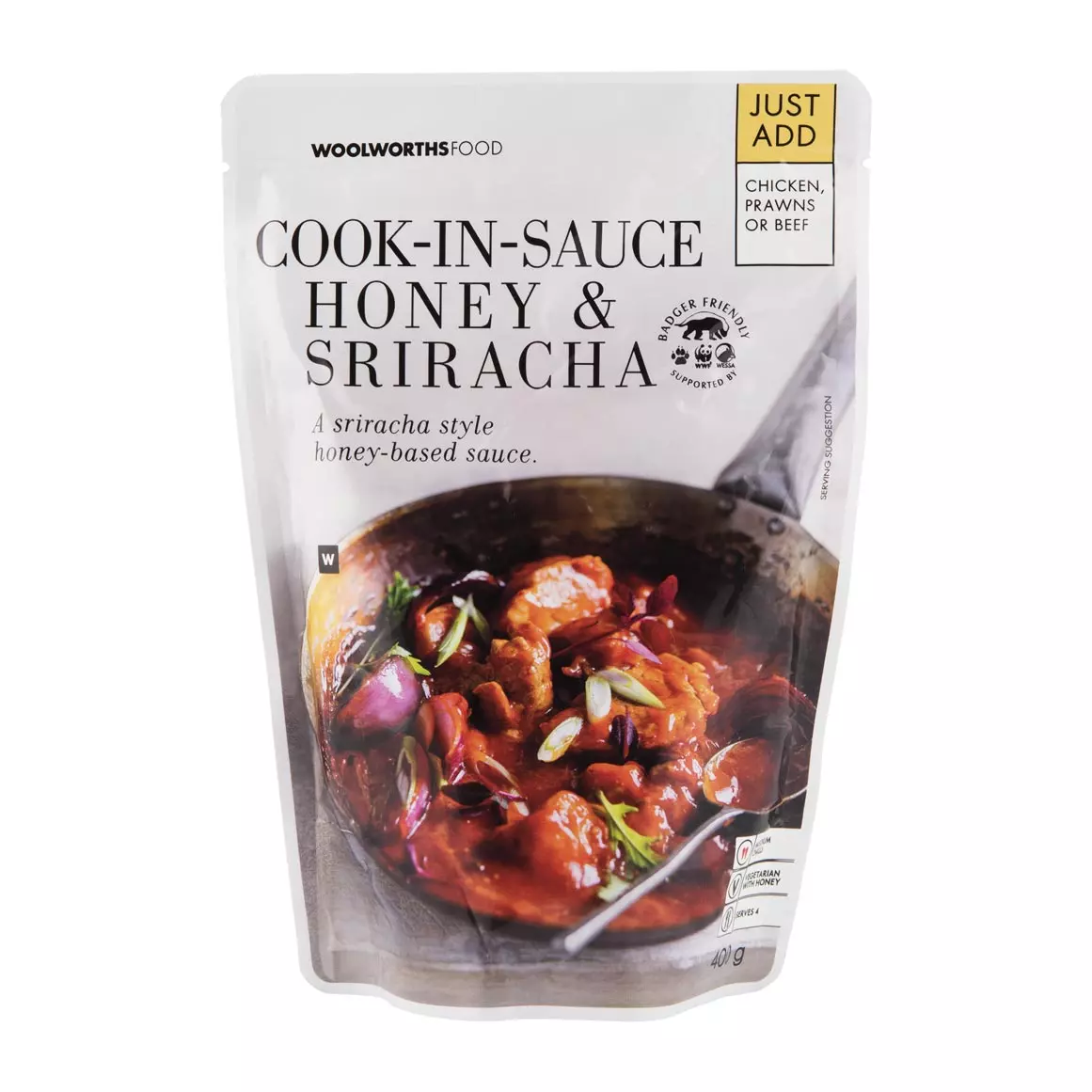 Honey and Sriracha Cook-in-Sauce 400g Honey and Sriracha Cook-in-Sauce 400g