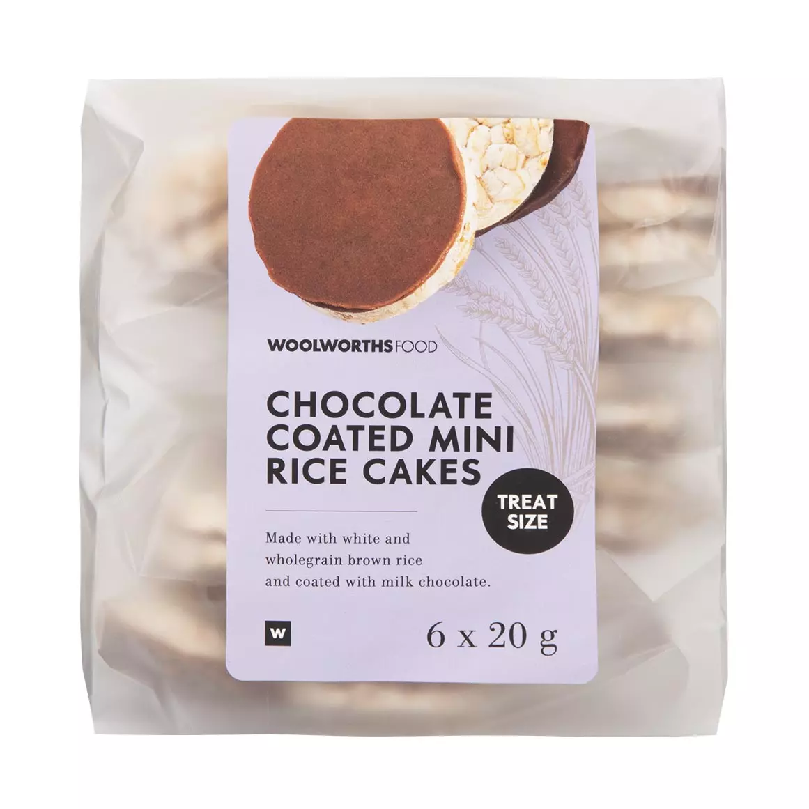 Mini Rice Cakes with Milk Chocolate 6x20g Mini Rice Cakes with Milk Chocolate 6x20g