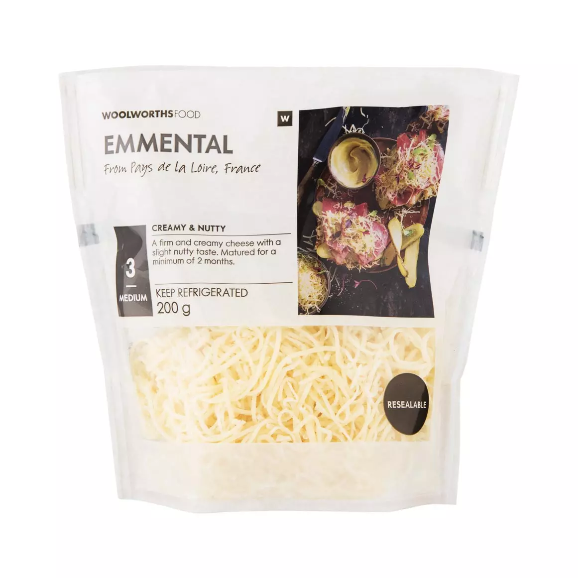 Grated Emmental Cheese 200g