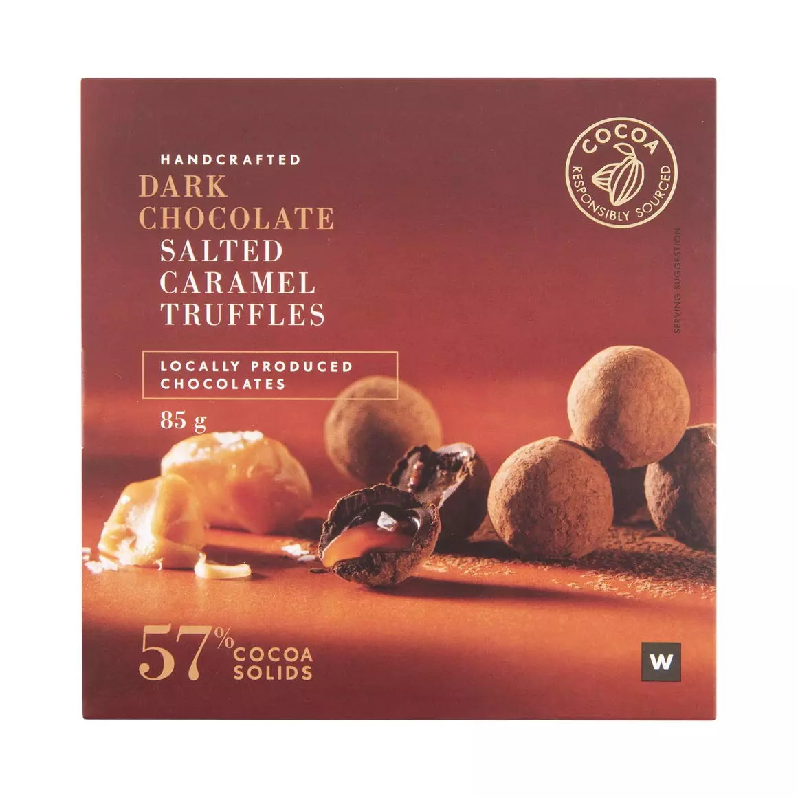 Dark Chocolate Salted Caramel Truffles 85g Dark Chocolate Salted Caramel Truffles 85g
