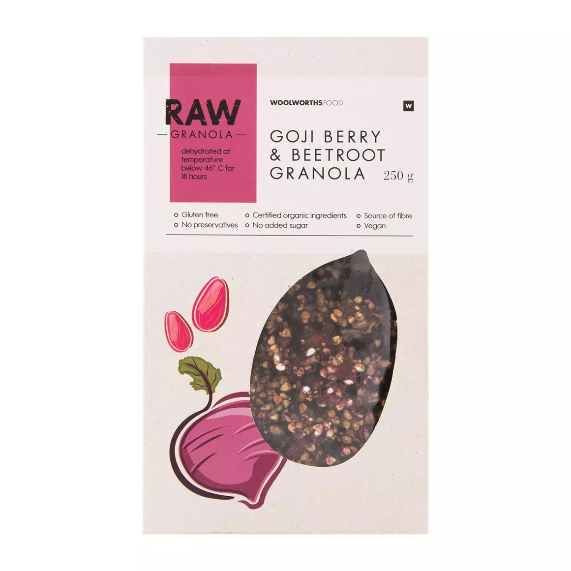 Raw Goji Berry and Beetroot Granola 250g