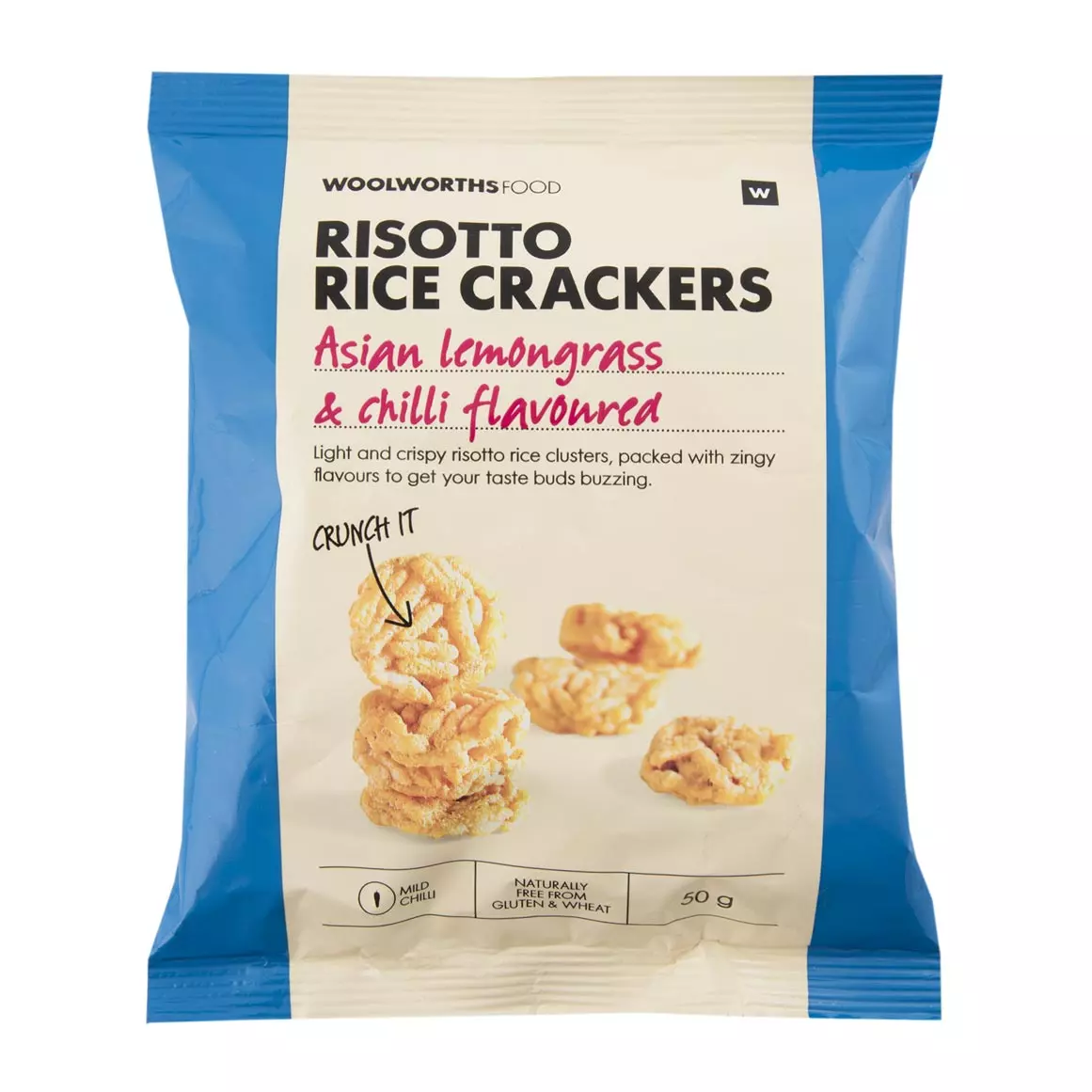 Lemongrass and Chilli Flavoured Risotto Rice Crackers 50g