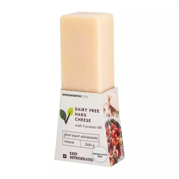 Plant Powered Plant Powered Dairy Free Hard Cheese 260g Plant Powered Plant Powered Dairy Free Hard Cheese 260g