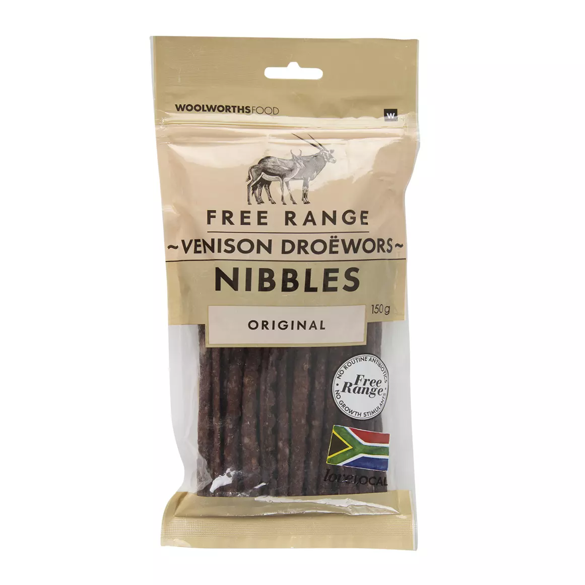 Original Free Range Venison Droëwors Nibbles 150g