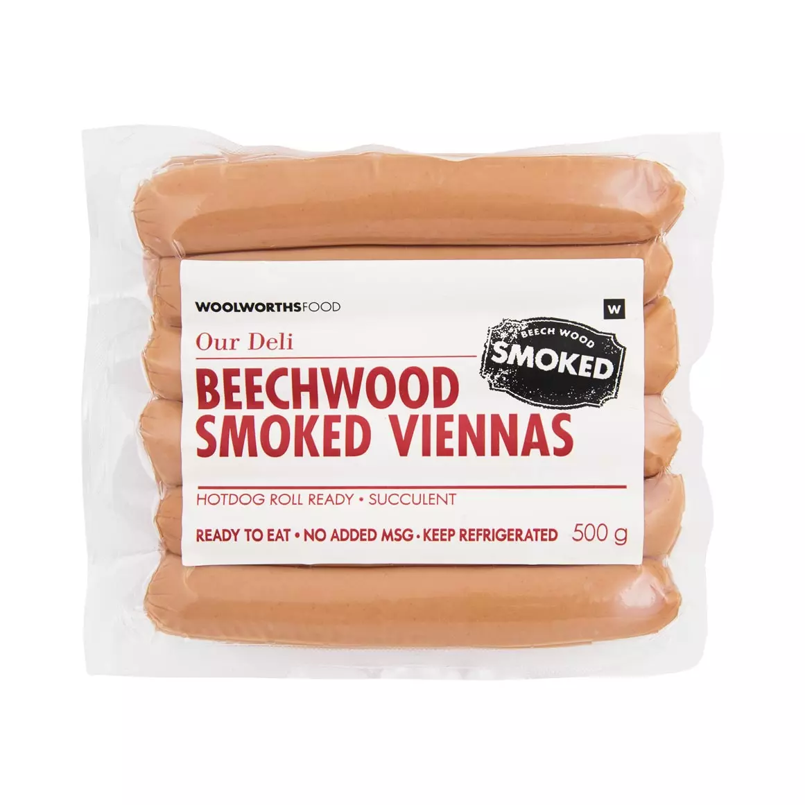 Beech Wood Smoked Viennas 500g