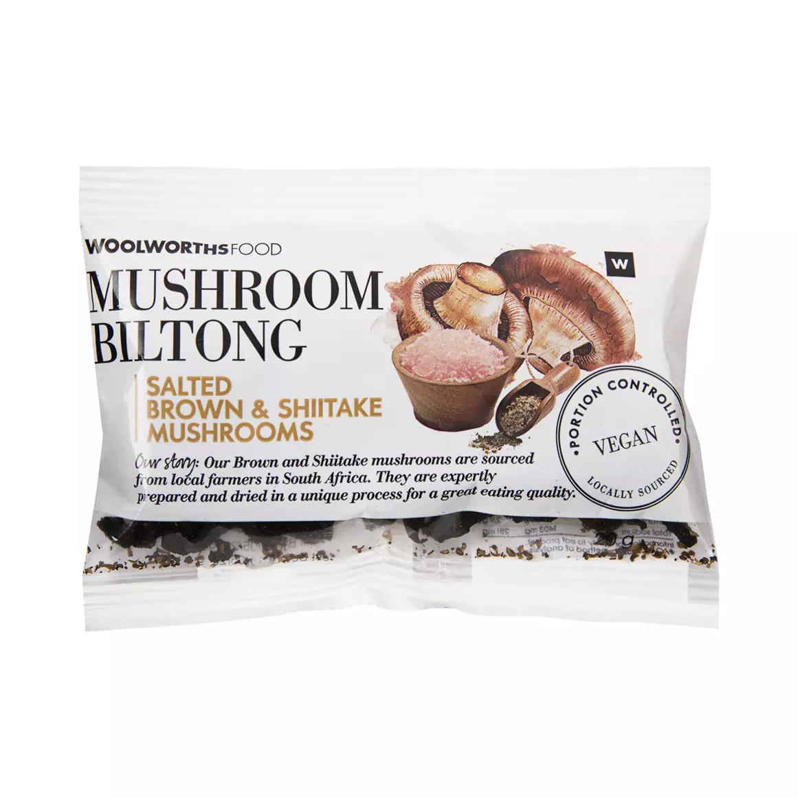 Salted Mushroom Biltong 20g Salted Mushroom Biltong 20g