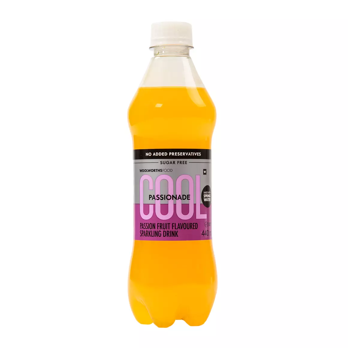 Sugar Free Passion Fruit Flavoured Sparkling Drink 440ml