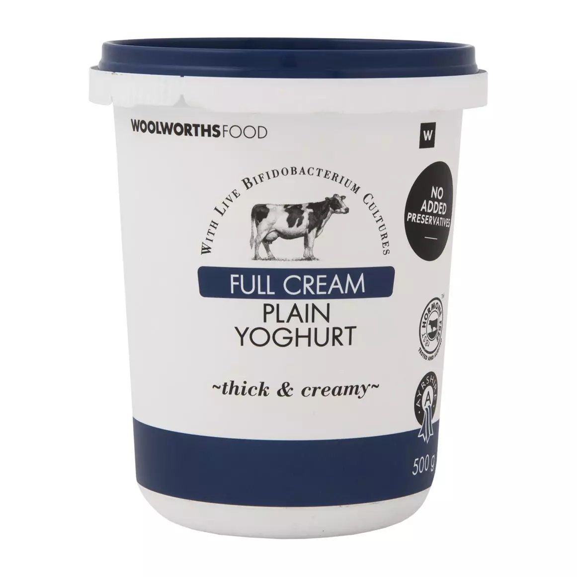 Ayrshire Full Cream Plain Yoghurt 500g